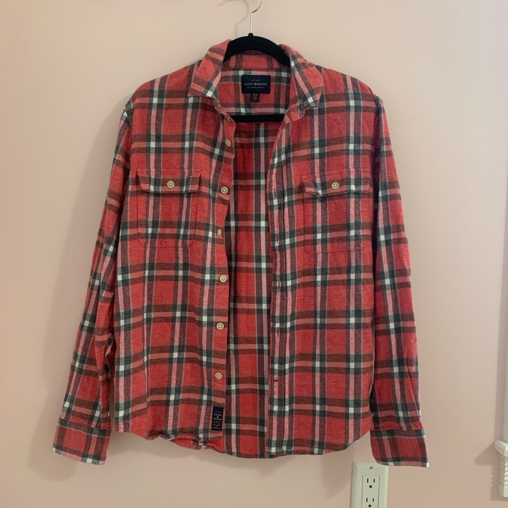 Lucky Brand Plaid Flannel (Men’s Medium)